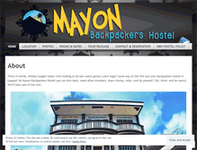 Tablet Screenshot of mayonbackpackers.com